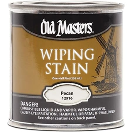 Old Masters Old Masters 12916 0.5 Pint. Pecan Wiping Stain Classics; 240 Voc 86348129160